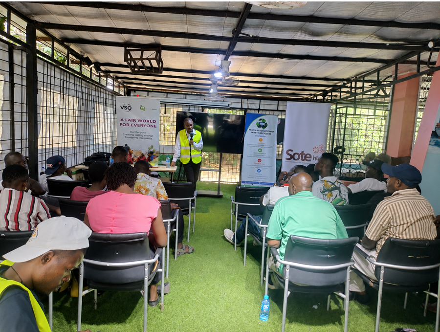 KAWR Adm., Kaguchia Anthony, making remarks during the session